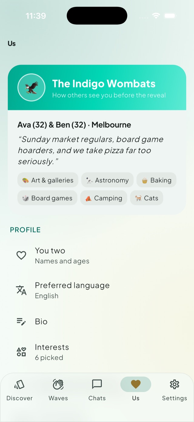 Set up together